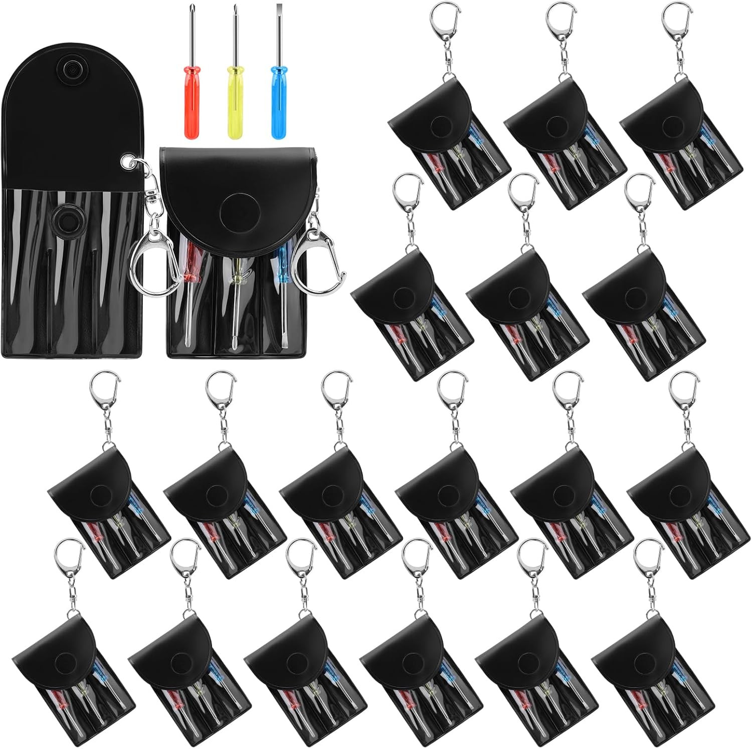 Mini Bulk Gifts for Men Adults, 20 Pcs Keychain Screwdriver Set | Party Favors f