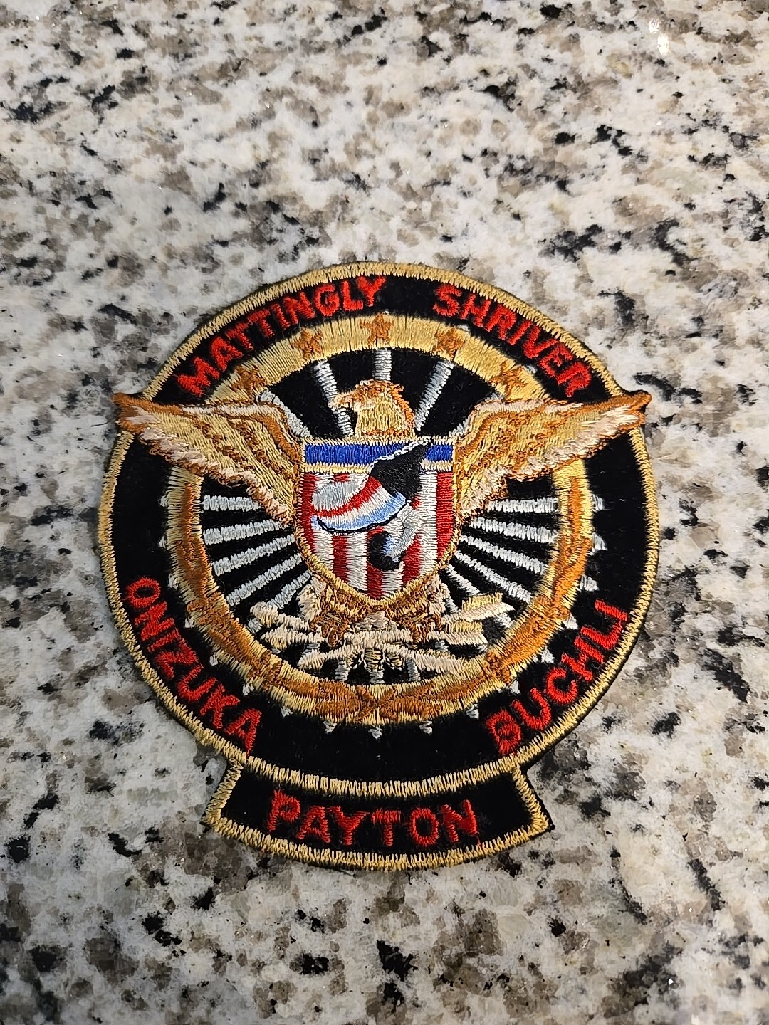 MATTINGLY SHRIVER ONIZUKA BUCHLI PAYTON NASA SPACE SHUTTLE PATCH