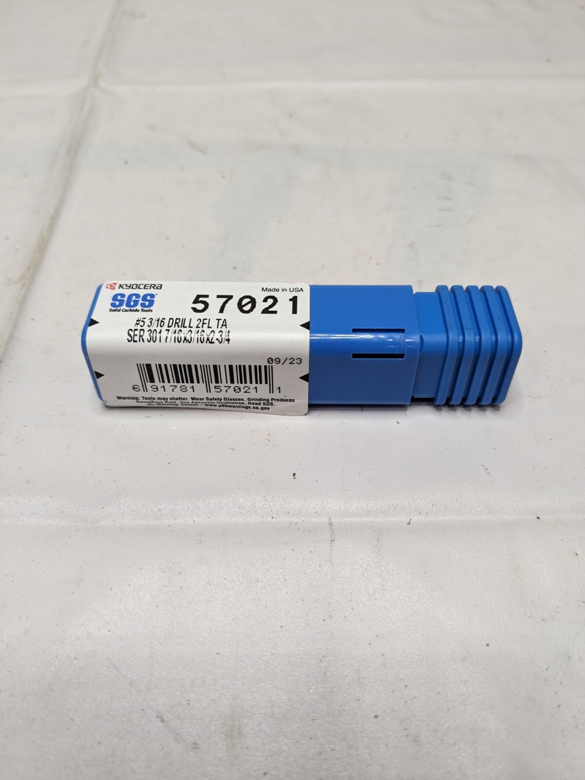 SGS Combo Drill & Countersink: 3/16, 118°, Solid Carbide 57021