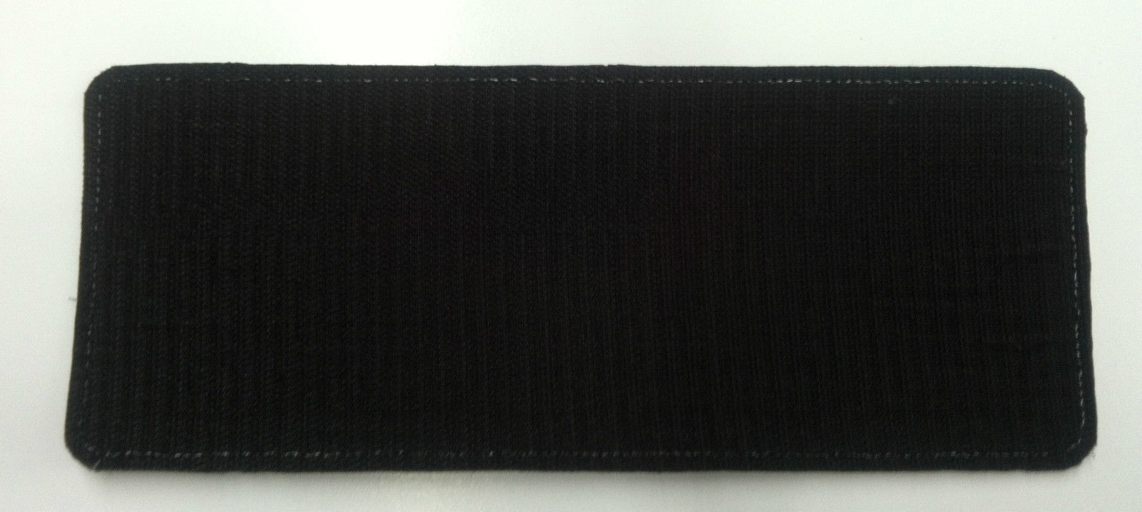 SECURITY 5 EMBROIDERY PATCH 2X5 HOOK ON BACK WHITE ON BLACK