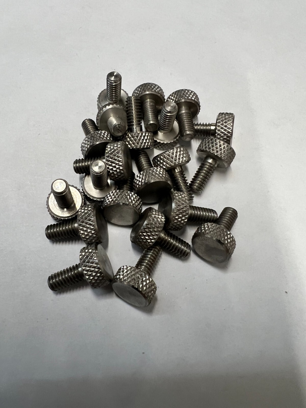 Knurled Thumb Screw Stainless Steel 8-32 Thread 3/8 length - 10 Pieces - 7128
