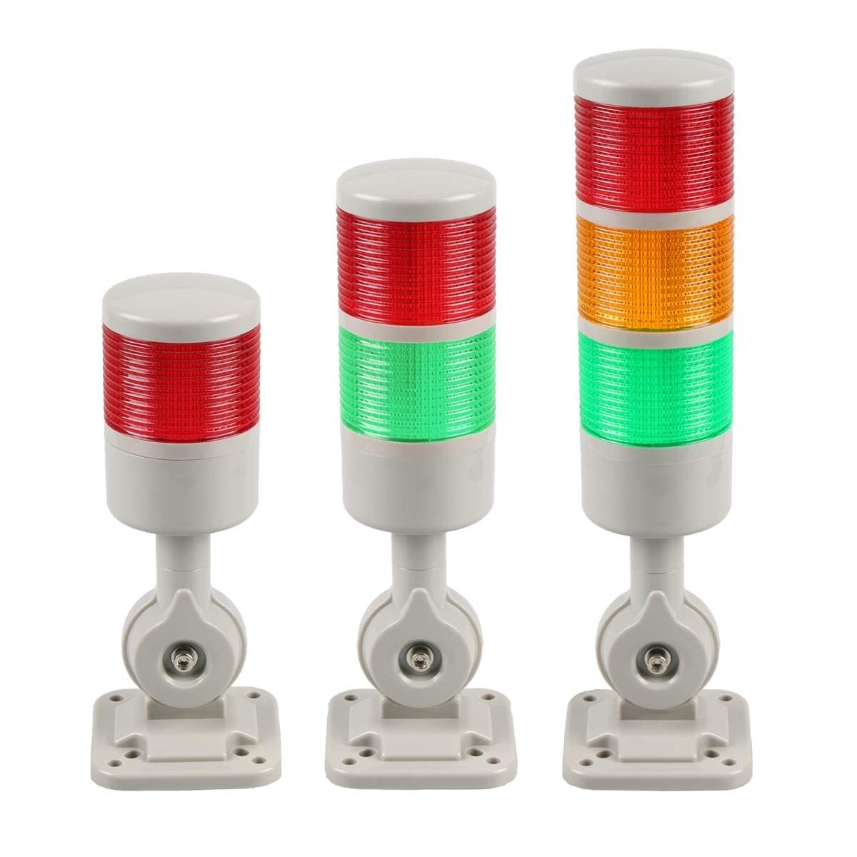 Luban Stack Lights, Industrial 3 Layer/no Buzzer, RED/YELLOW/GREEN DC 12-24V