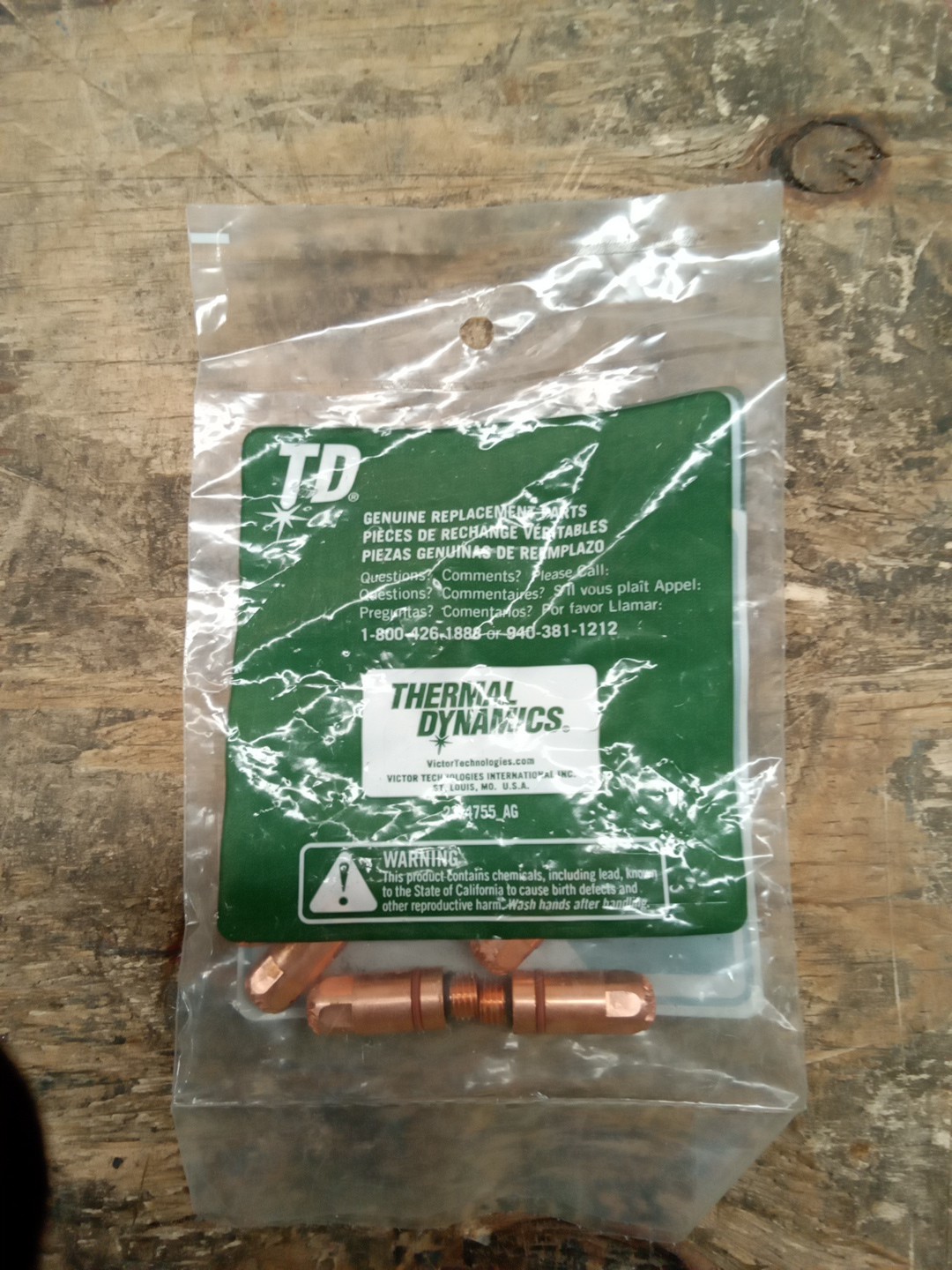Thermal Dynamics 20-1010 Electrode 5 pack NEW IN PACKAGE