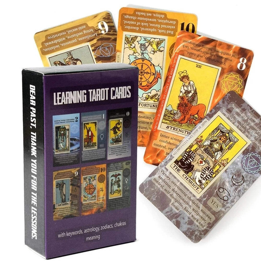 1 Box Learning Tarot Cards High Quality 78pcs Classic Tarot Cards With Starter G