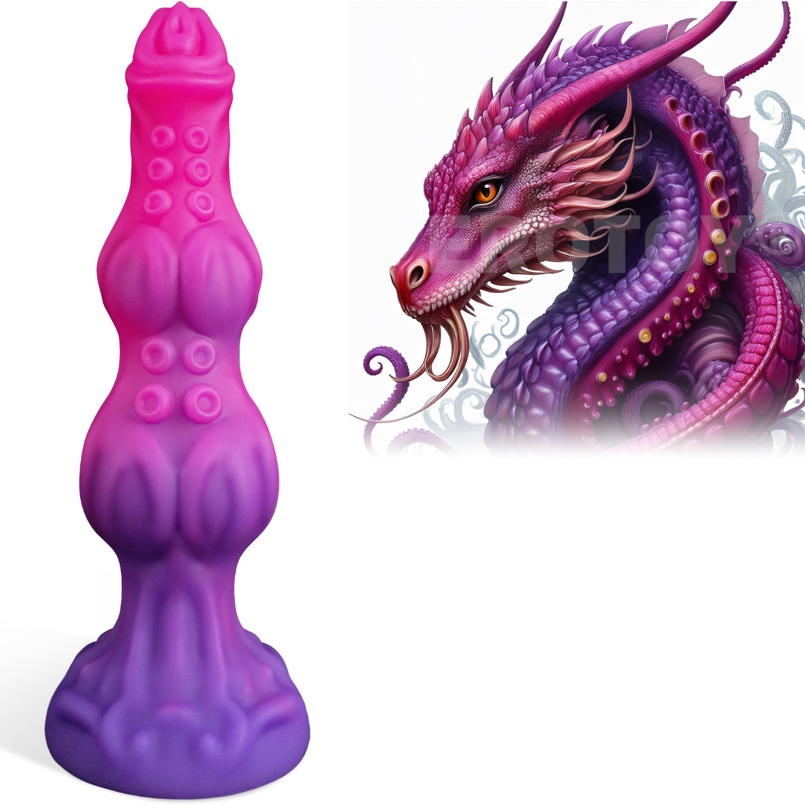 7.8" Monster Knot Dildo Silicone Fantasy Cock  Dildos Sex Toys for Women Men