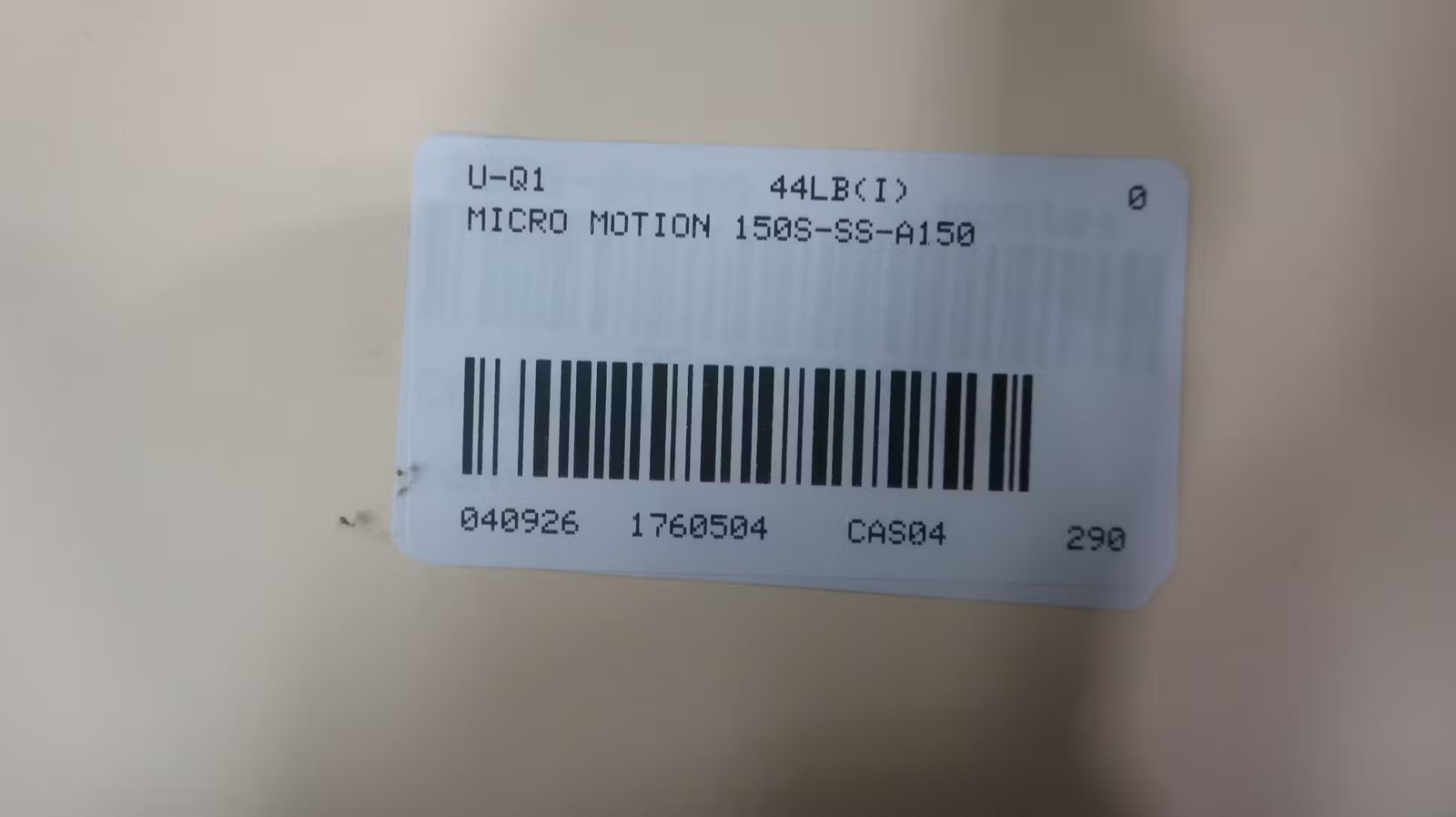 Micro Motion 150S-SS-A150 Mass Flow Sensor 1-1/2in