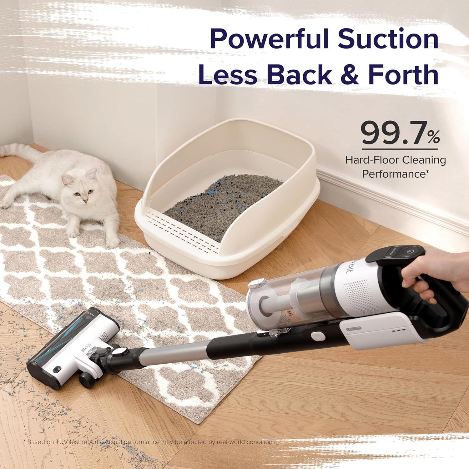 LEVOIT Cordless Stick Vacuum, 50Min, Tangle-Resistant, LVAC-200