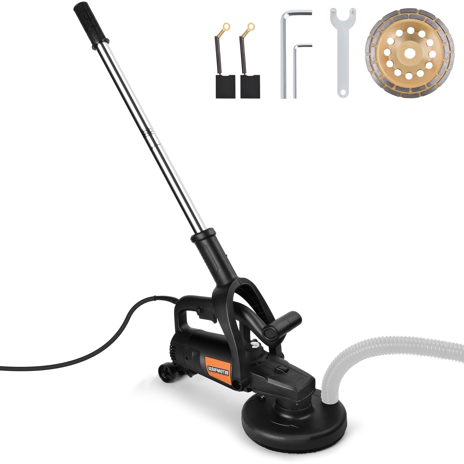 7 Inch Concrete Grinder 3800W Floor Polisher Heavy Duty Grinding Machine