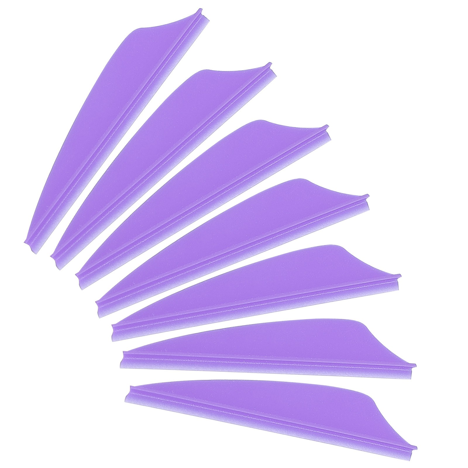 Arrows Vanes, 100 Pack 1.65 Inch Arrow Fletching Archery Shield Fletch, Purple
