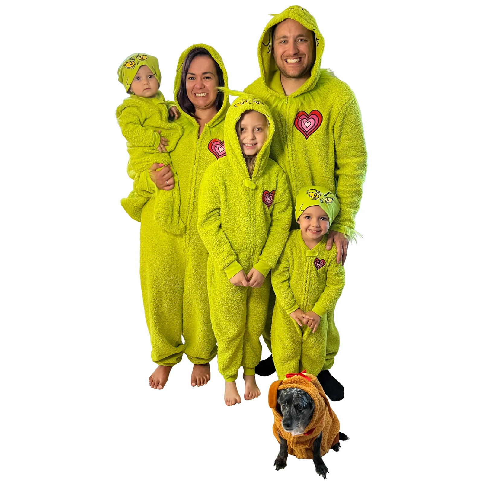 The Grinch Union Suit Pajamas One Piece Costume Men & Women M L XL 2XL Christmas