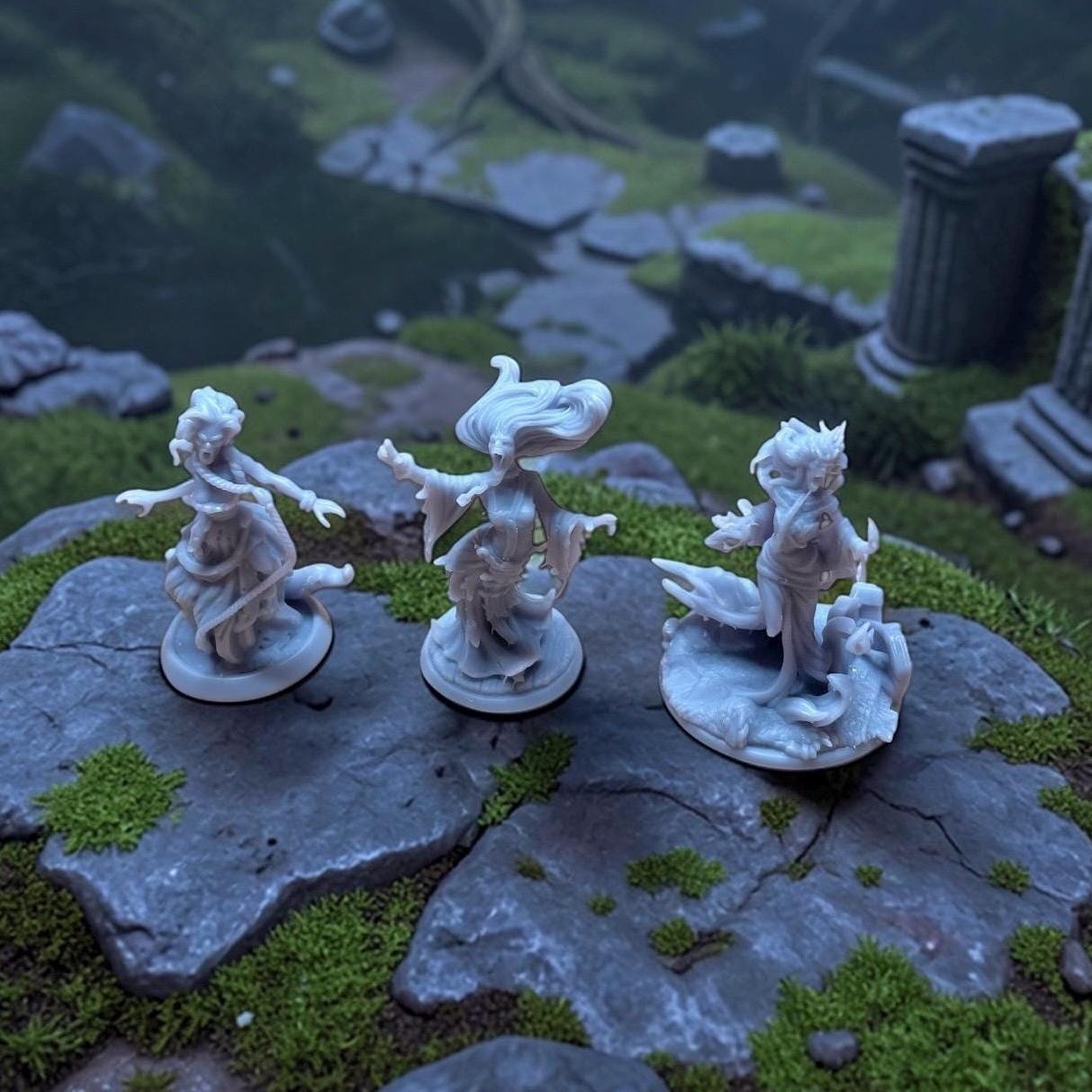 TTRPG Tabletop DND Banshee Undead Creature Minatures Roleplaying Pathfinder
