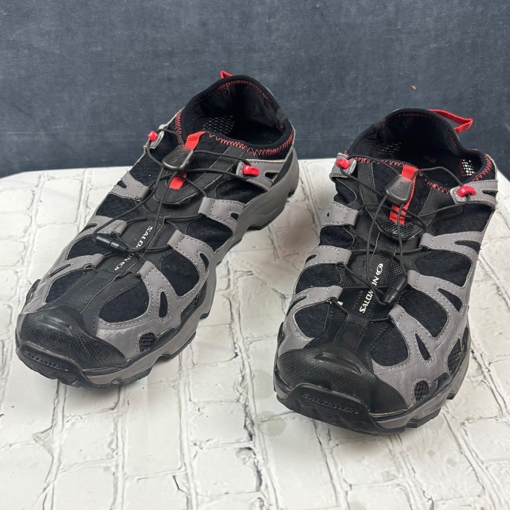 Salomon Men's RX Gecko Cross-country Shoe,Detriot/Black/Bright Red, 11 M EUC