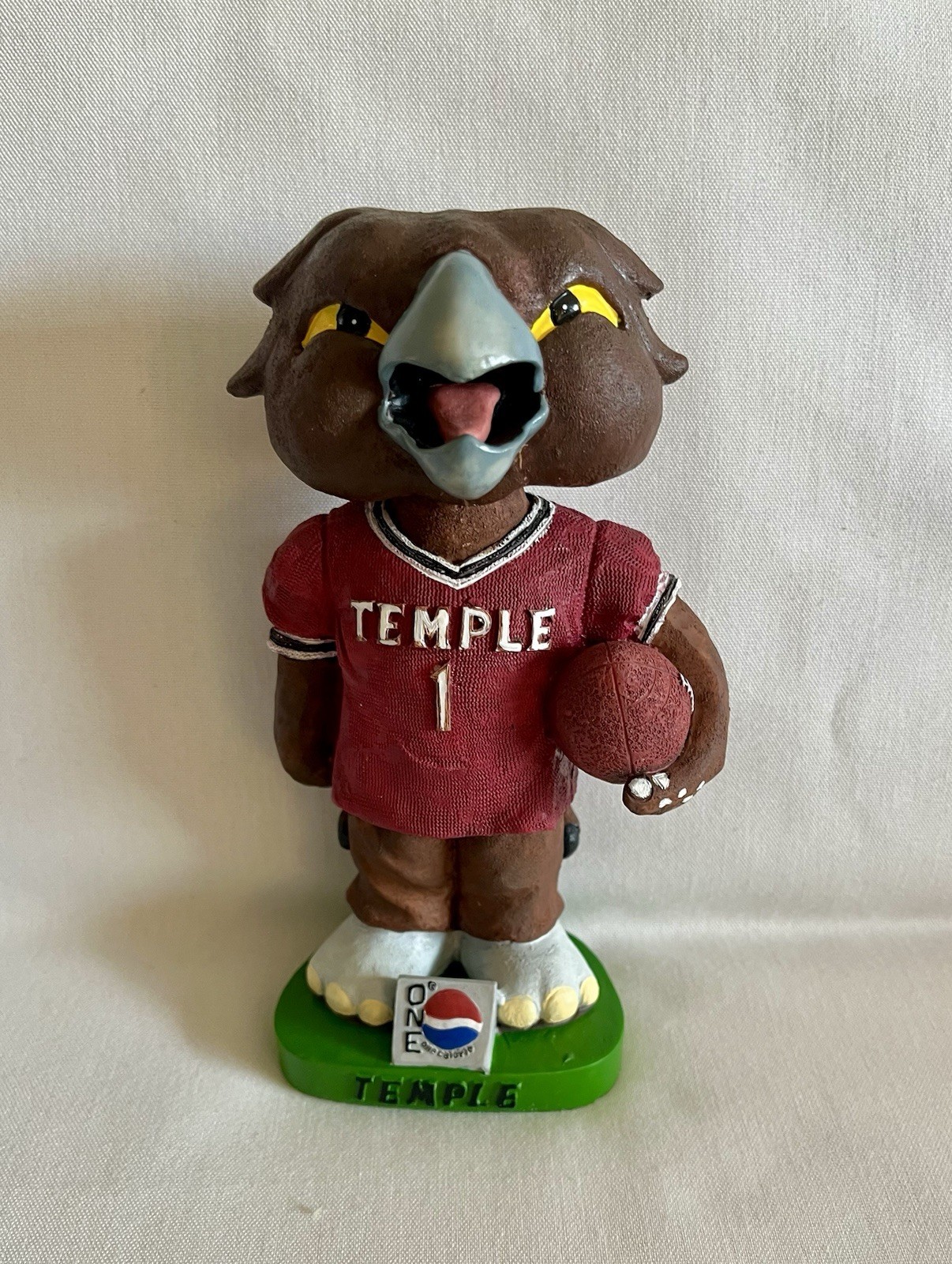 2002 Temple Owls Bobblehead Pepsi One Hooter The Mascot With Original Box SGA