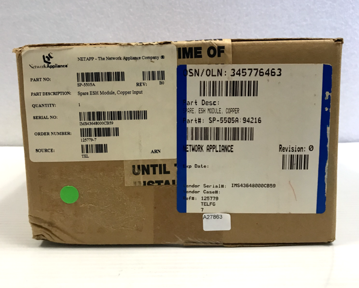 NetApp X5505A ESH Dual Copper-Copper Storage Switch Module For DS14 DS14MK2
