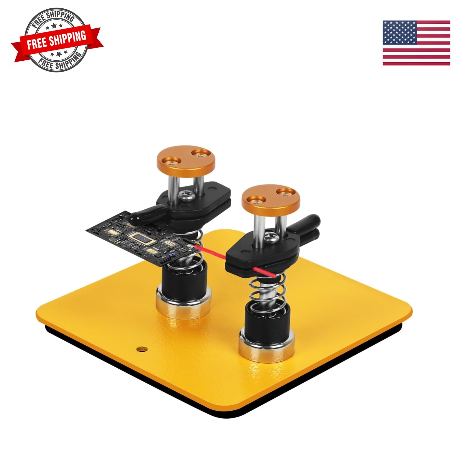 Magnetic Helping Hands Clamp Metal, Adjustable Third Hand Soldering Holder St...
