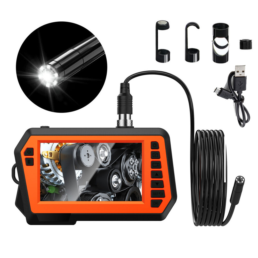 4.3inch 5m Endoscope Sewer Drain Pipe Cleaner Inspection Camera 1080P