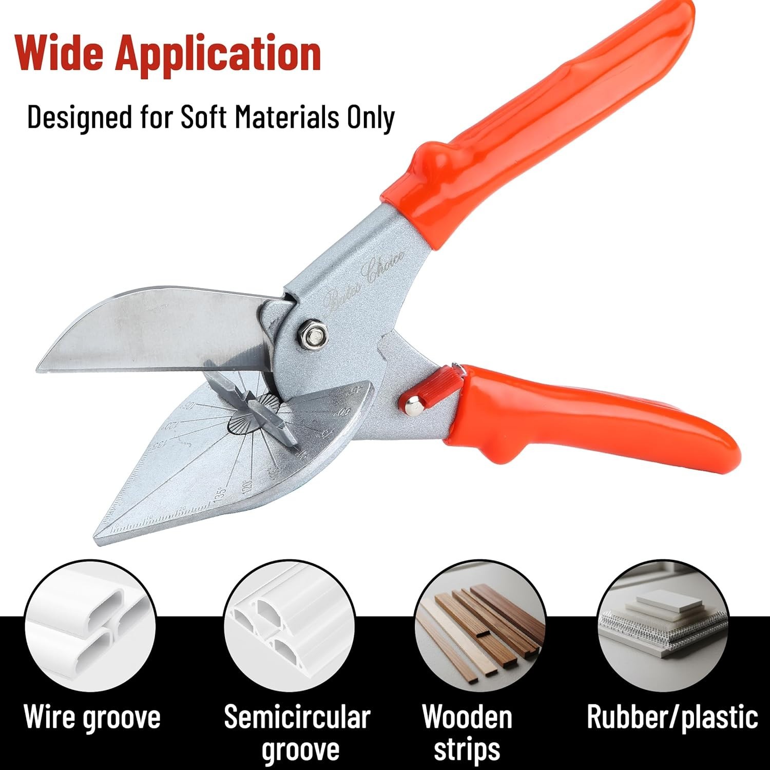 Red Oak Miter Shears Angular Cutting Molding, Quarter round Cutting Tool, Multi-
