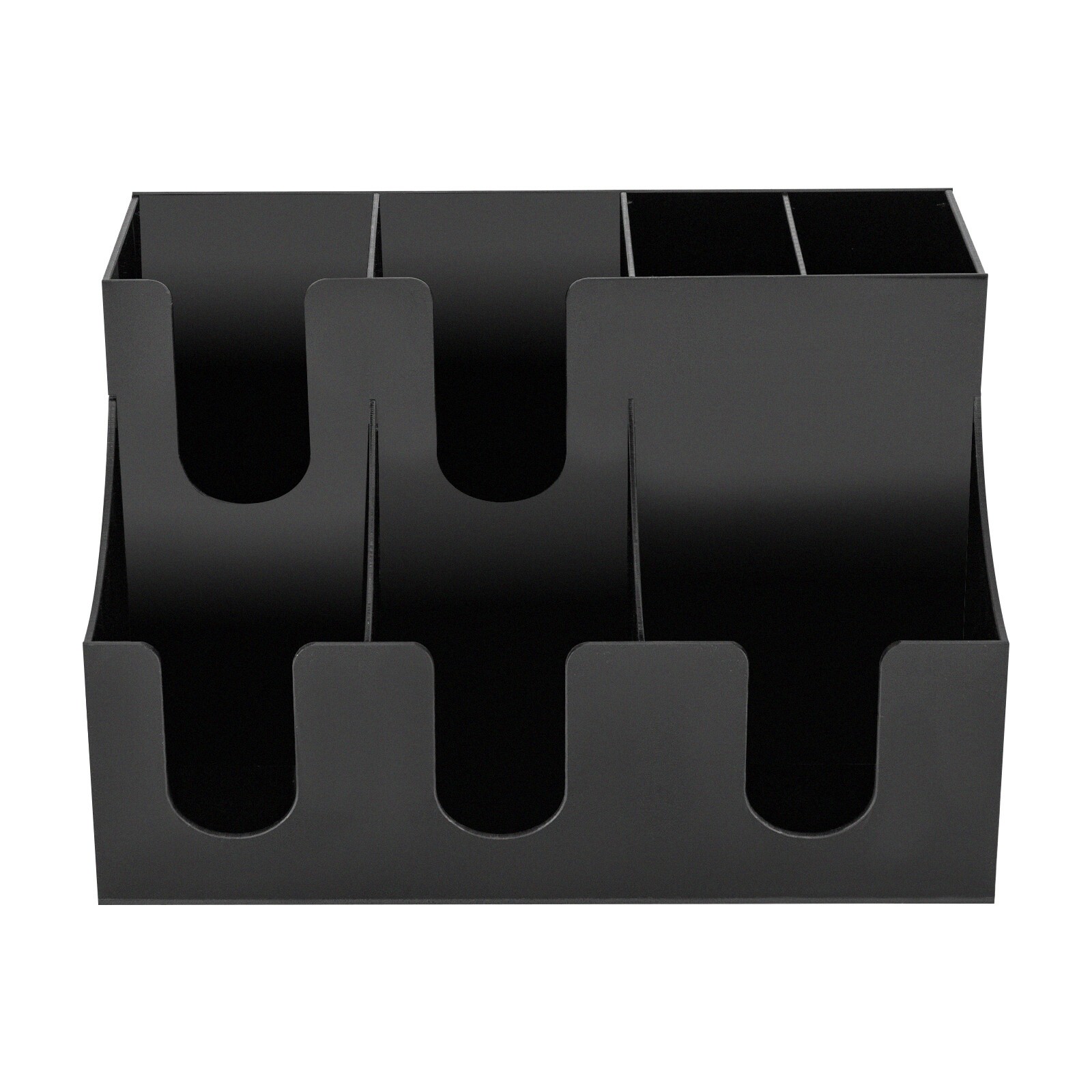 Acrylic Cup and Condiment Dispenser with Anti-Slip Design for Organized Storage