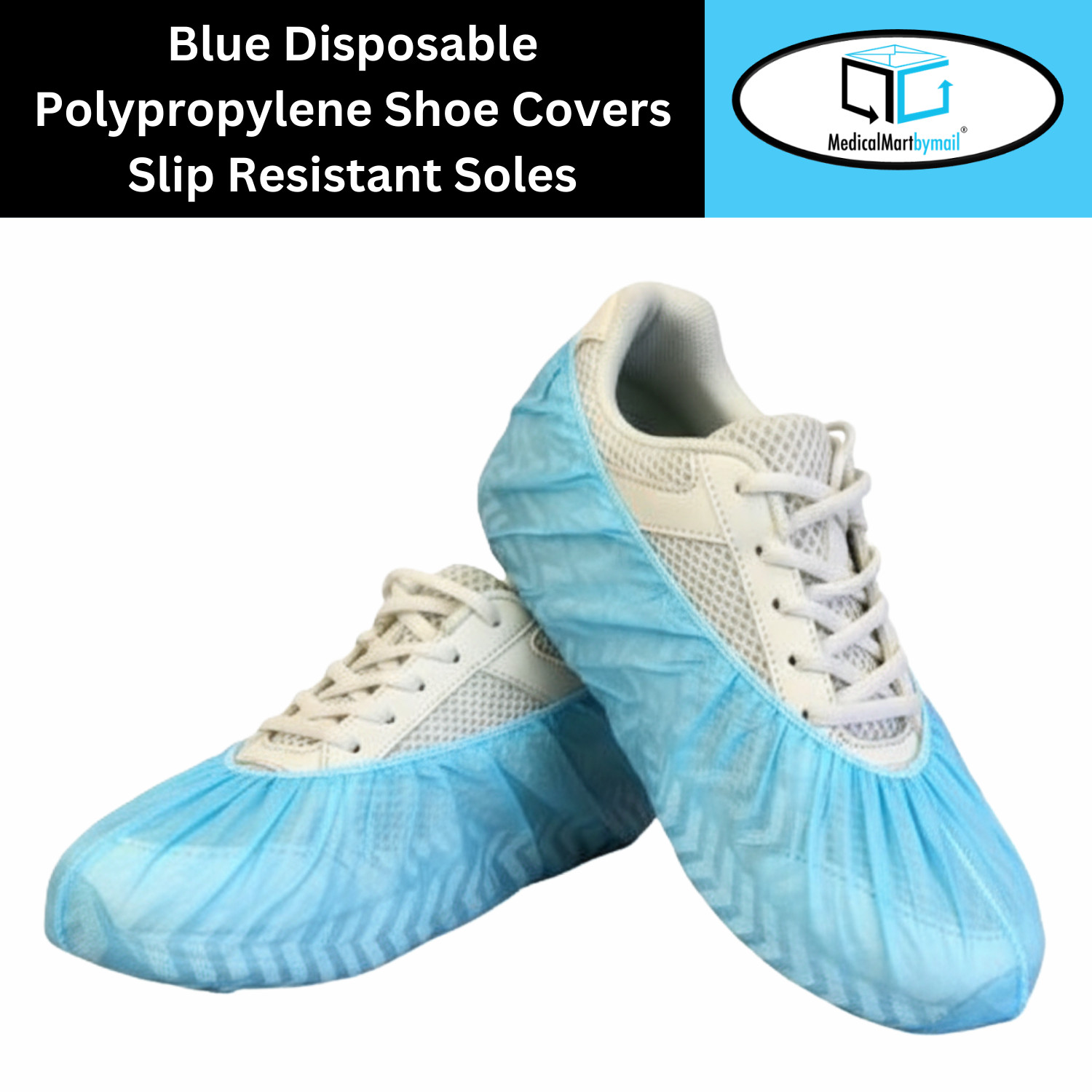 Shoe Covers, Non Slip Unisex Foot Cover, Blue, 40g - 600 Pieces