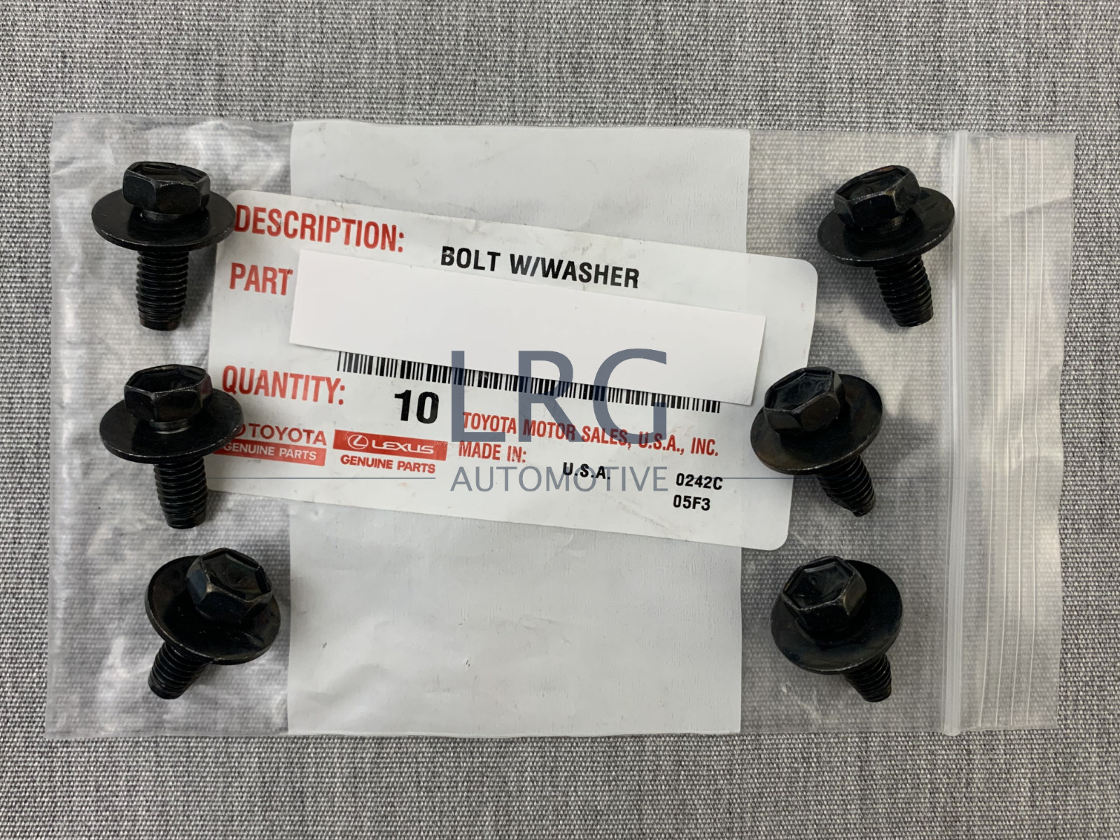 6 Toyota Front Skid Plate Bolts Tacoma 4Runner FJ Tundra Sequoia OEM 12mm Hex