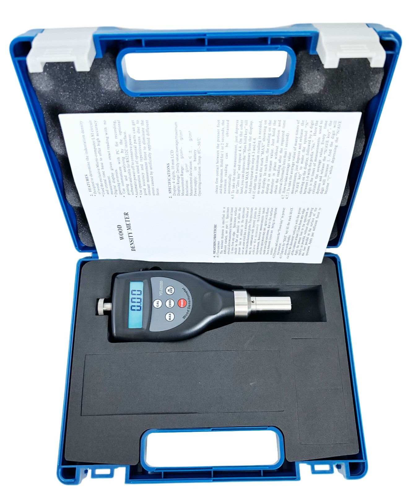 Wood Density Meter Densimeter with Range 0.01g/cm³~1.2g/cm3 Resolution 0.01g/cm3