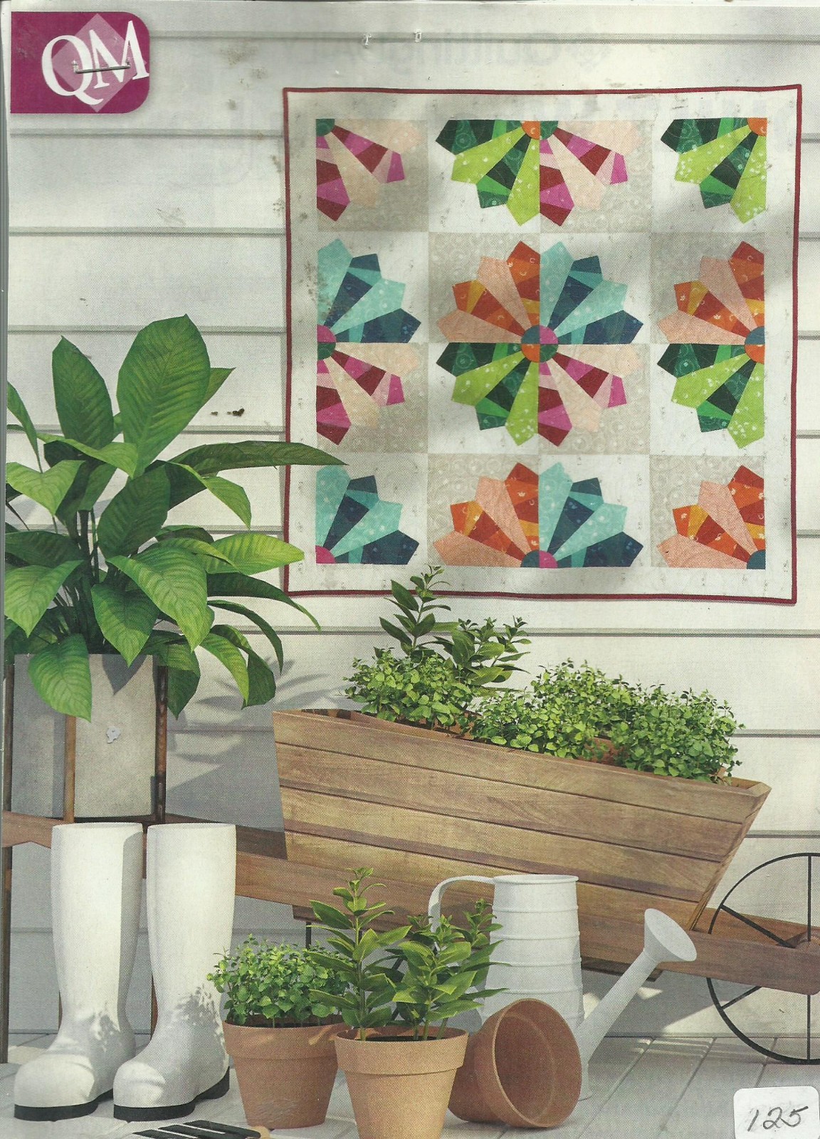 F0125 CRAZY FOR DRESDENS WALLHANGING QUILT PATTERN/INSTRUCTIONS