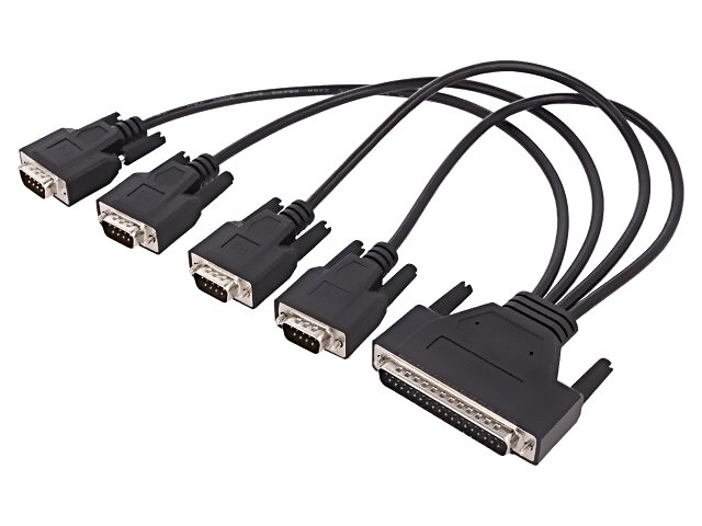 OPT4A-AE Interconnect Cable D-Sub 37pin, D-Sub 9pin x4 0.3m ADVANTECH