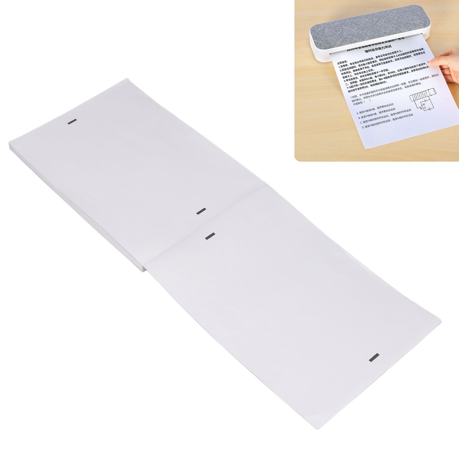 ✿ 100 Sheets A4 Thermal Printer Paper Folded Oil Scratch Resistant For Wrong