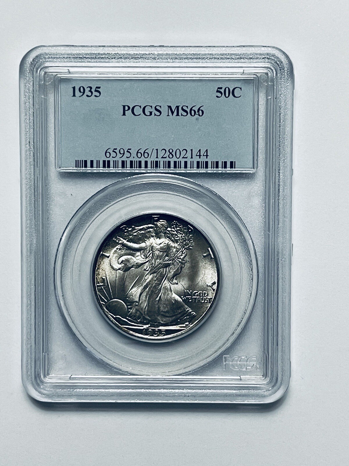 1935 Walking Liberty Silver Half Dollar PCGS MS66