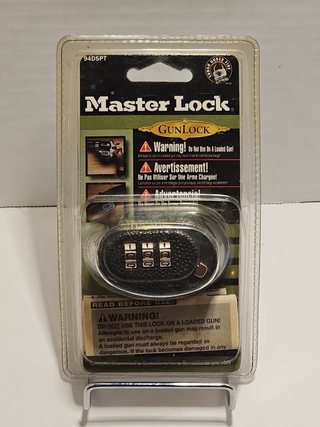 Master Lock ~ Trigger Gun Lock ~ 94DSPT ~ Combination ~ Black ~ Factory Sealed