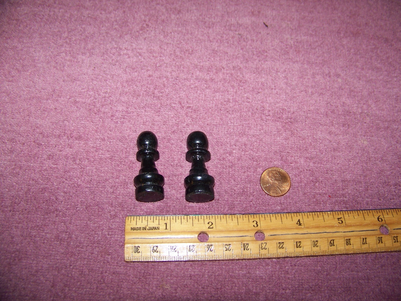 Pawn Chess Pieces (2) Wood / Black
