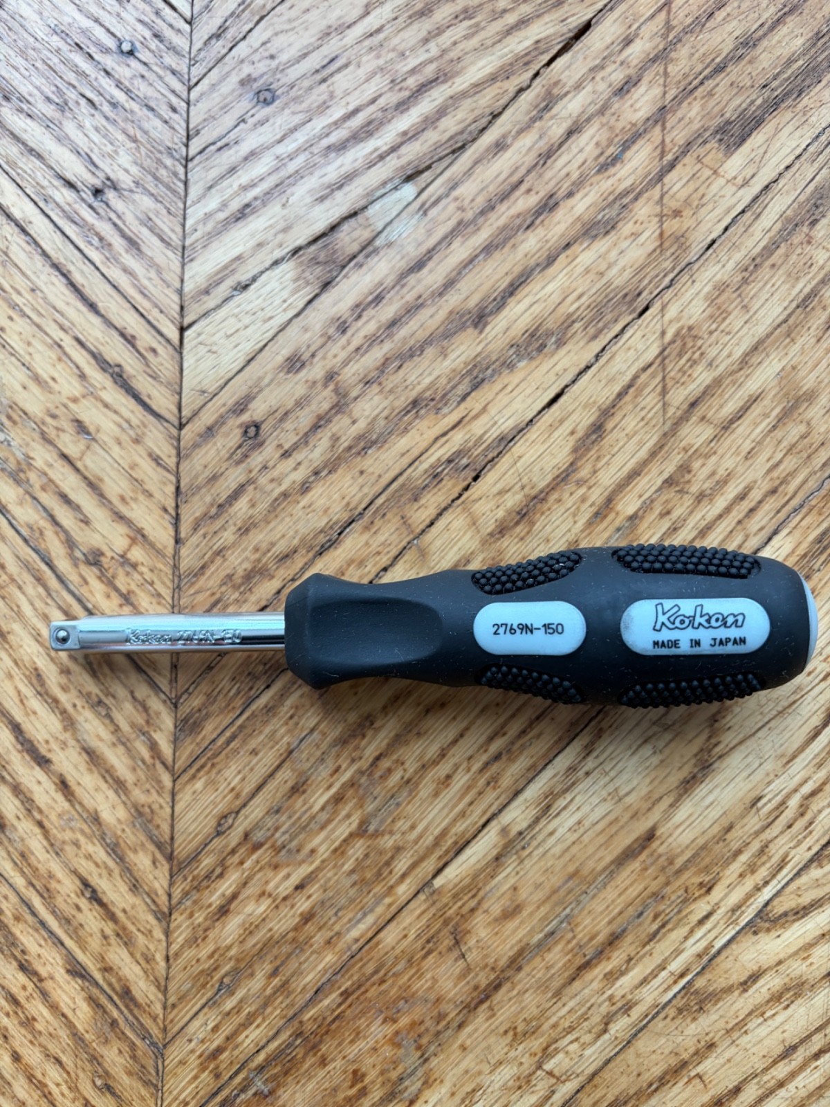 Ko-ken 1/4" Sq. Dr. 2769N-150 Spinner Handle 150mm Length