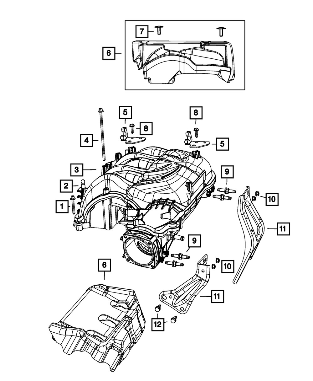 Genuine Mopar Engine Cover Bracket 4627240AB
