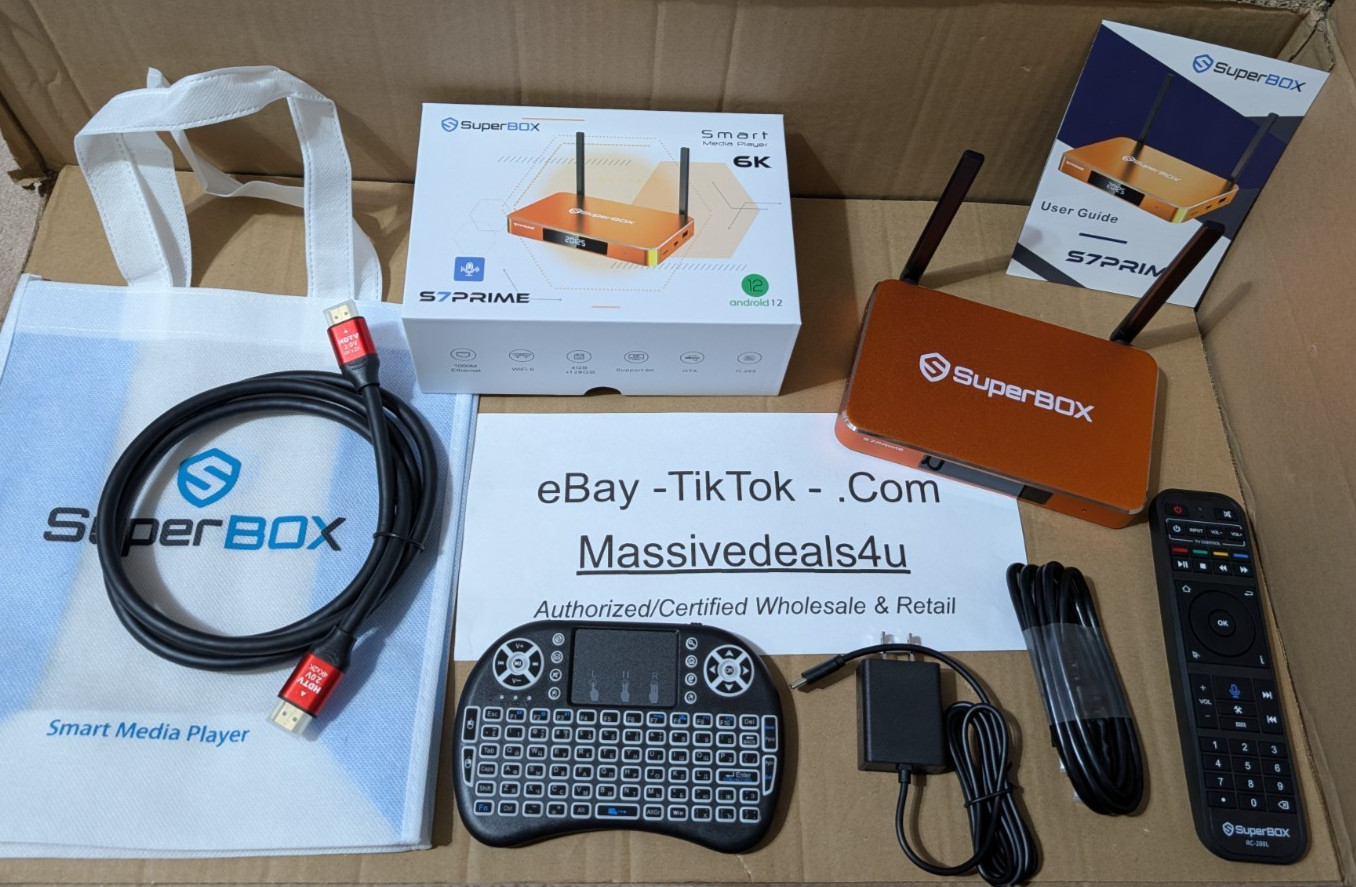 2026 Superbox S7 Prime Limited Edition With Max Ultra Accessory Setup