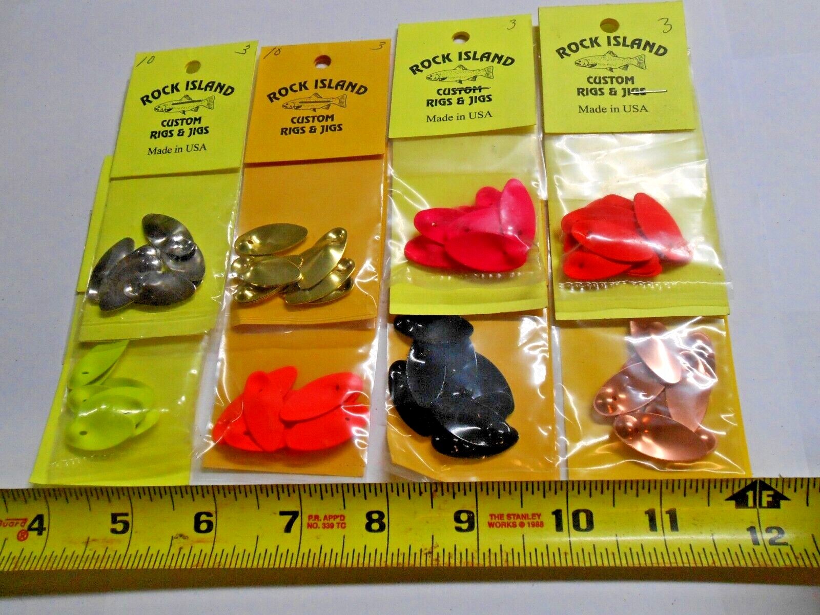 ROCK ISLAND IN-LINE SPINNER BLADES # 3 10 CT