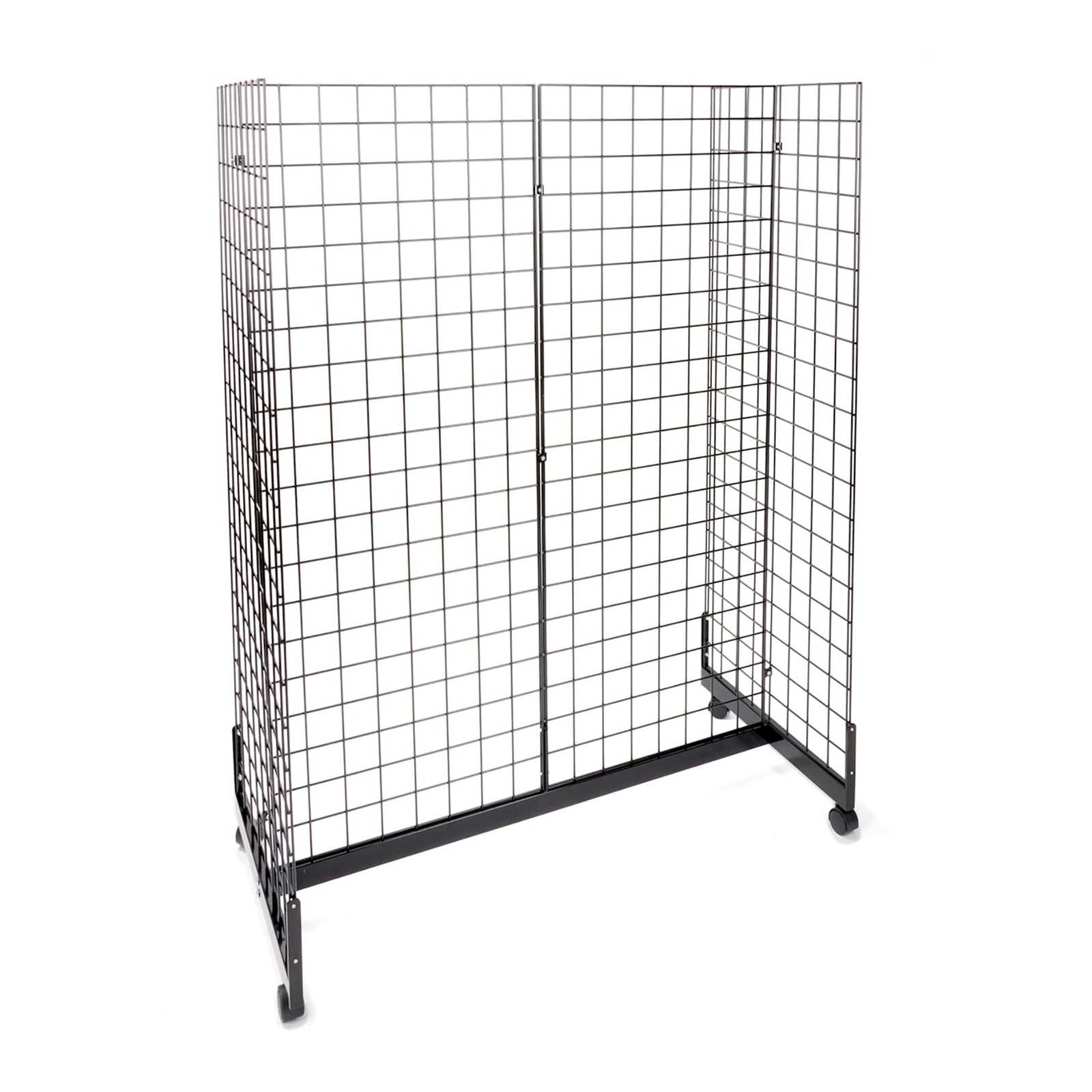 Black Grid Gondola Unit - Includes Base and Casters