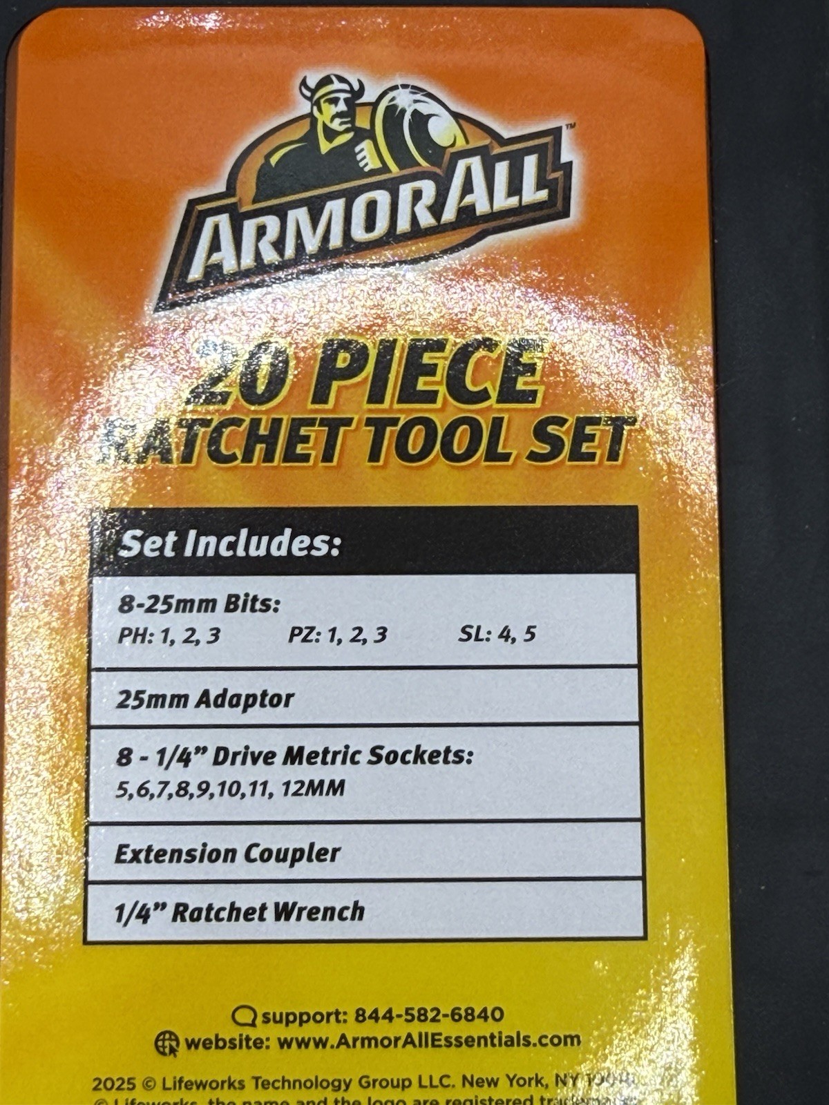 ArmorAll 20-Piece Ratchet Tool Set Socket Set Repair Kit - NEW