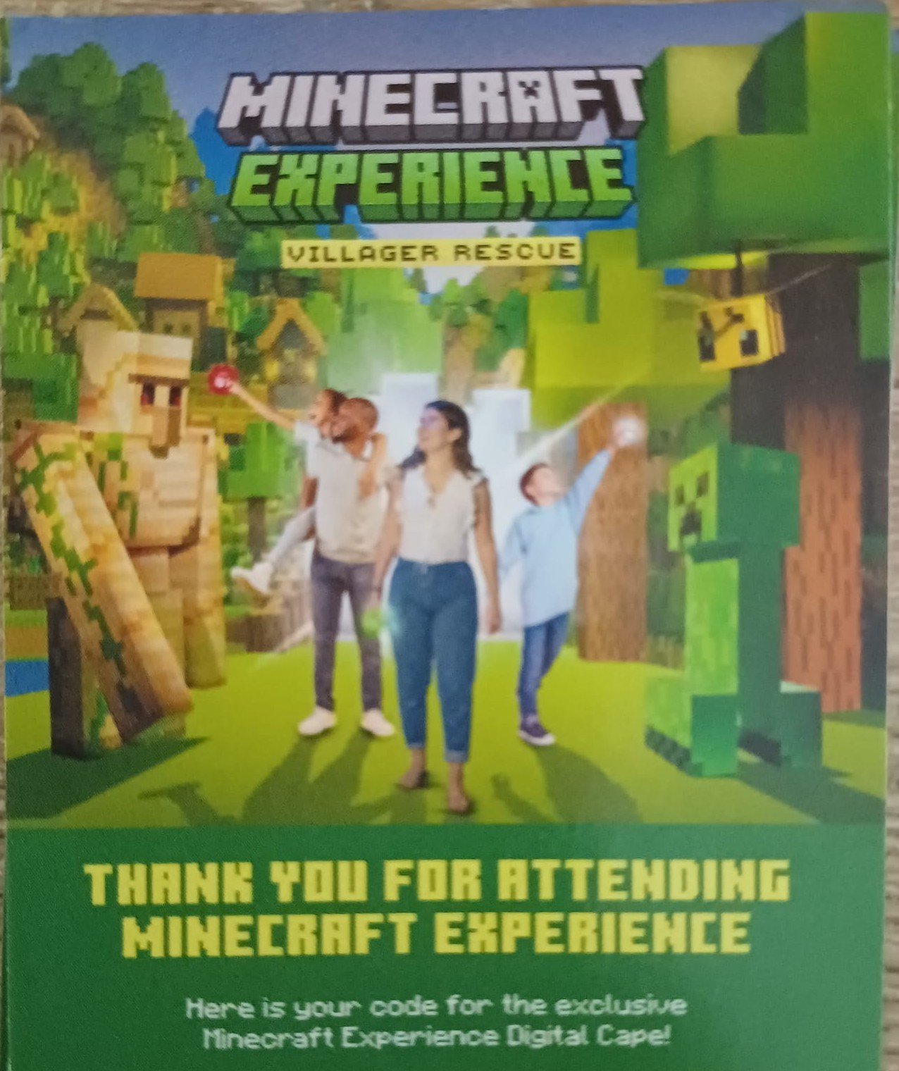 Minecraft Experience Cape Code (DLC)