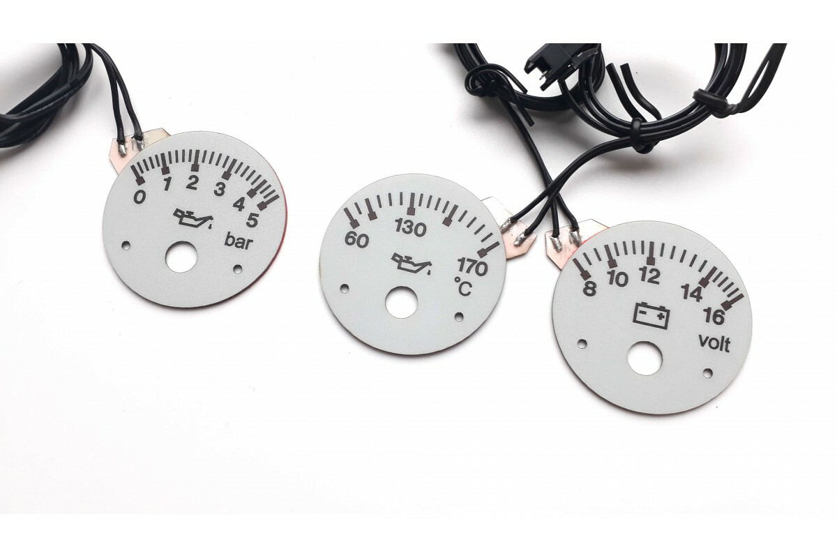 Audi 80 B4 S2 Design - Replacement Additional Indicators Indiglo Glow Gauge Plas