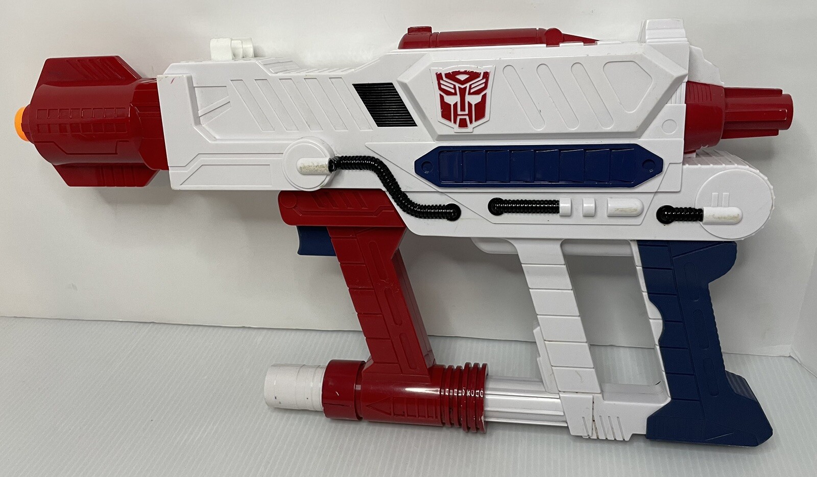 Vintage Hasbro Transformers Energon Optimus-Prime Energon Blaster 2002 Red White