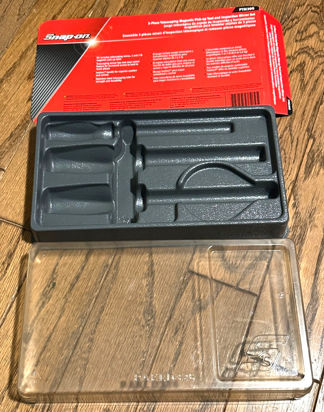 Snap On Tools TRAY ONLY Magnetic Pick Up Inspection Mirror Set Storage Case