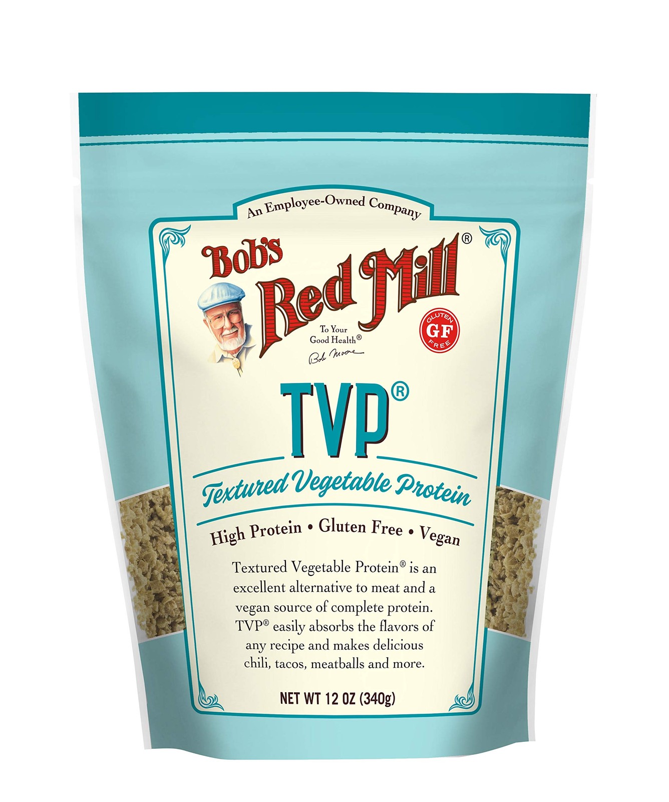 TVP, 12oz (Pack of 4) - Vegan, Made in USA, Unflavored, Kosher