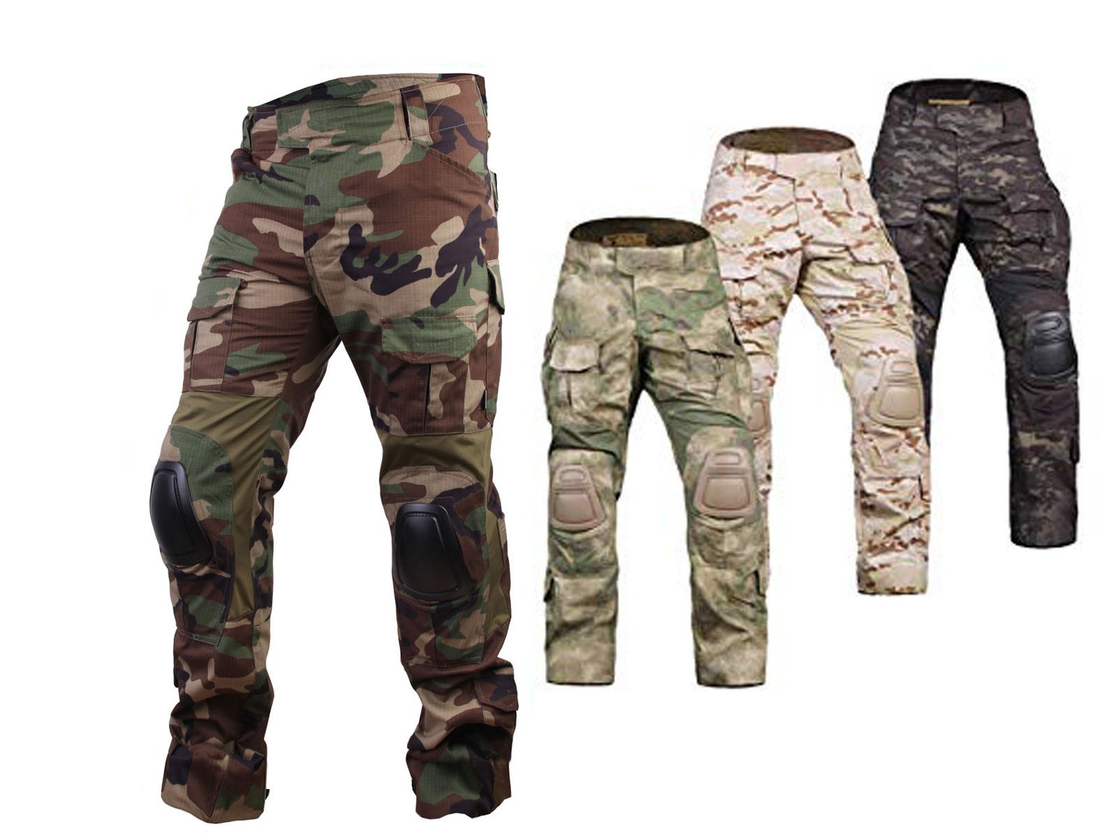 EMERSONGEAR Combat G3 bdu Pants Airsoft Tactical Military with Knee Pads