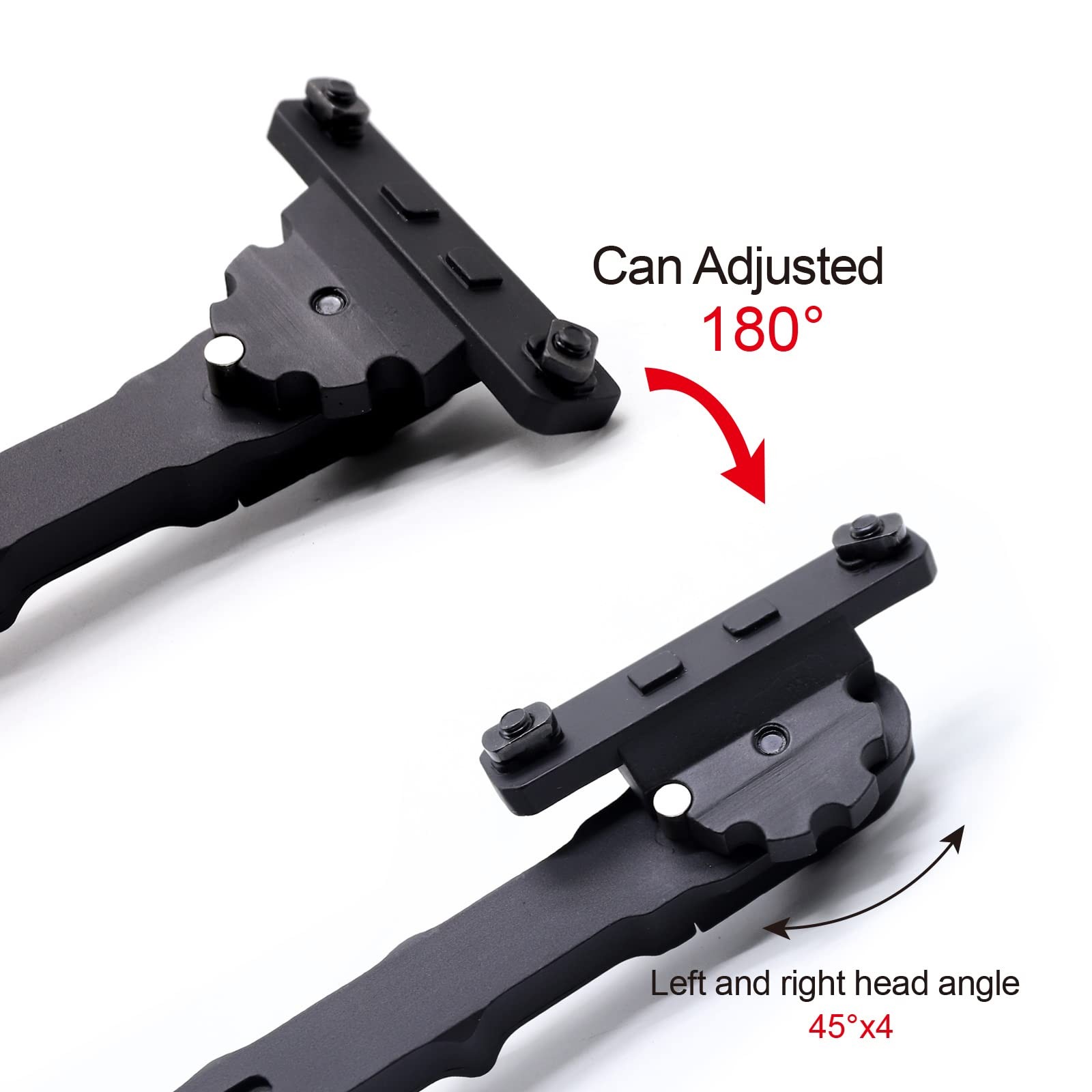Adjustable, Tactical Folding Tripod/Bipod, for MSystems, 16.5 to 20.3 cm