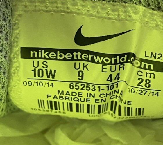 Nike Lunar Mont Royal Golf Shoes Spikeless Mens Sz 10 W Wide White 652531-101