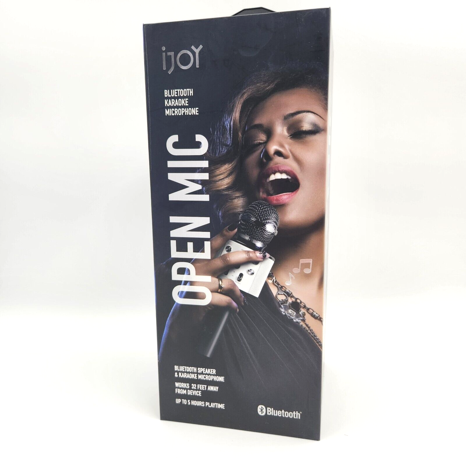 KARAOKE IJOY BLACK OPEN MIC BLUETOOTH MICROPHONE 5 HOURS PLAYTIME