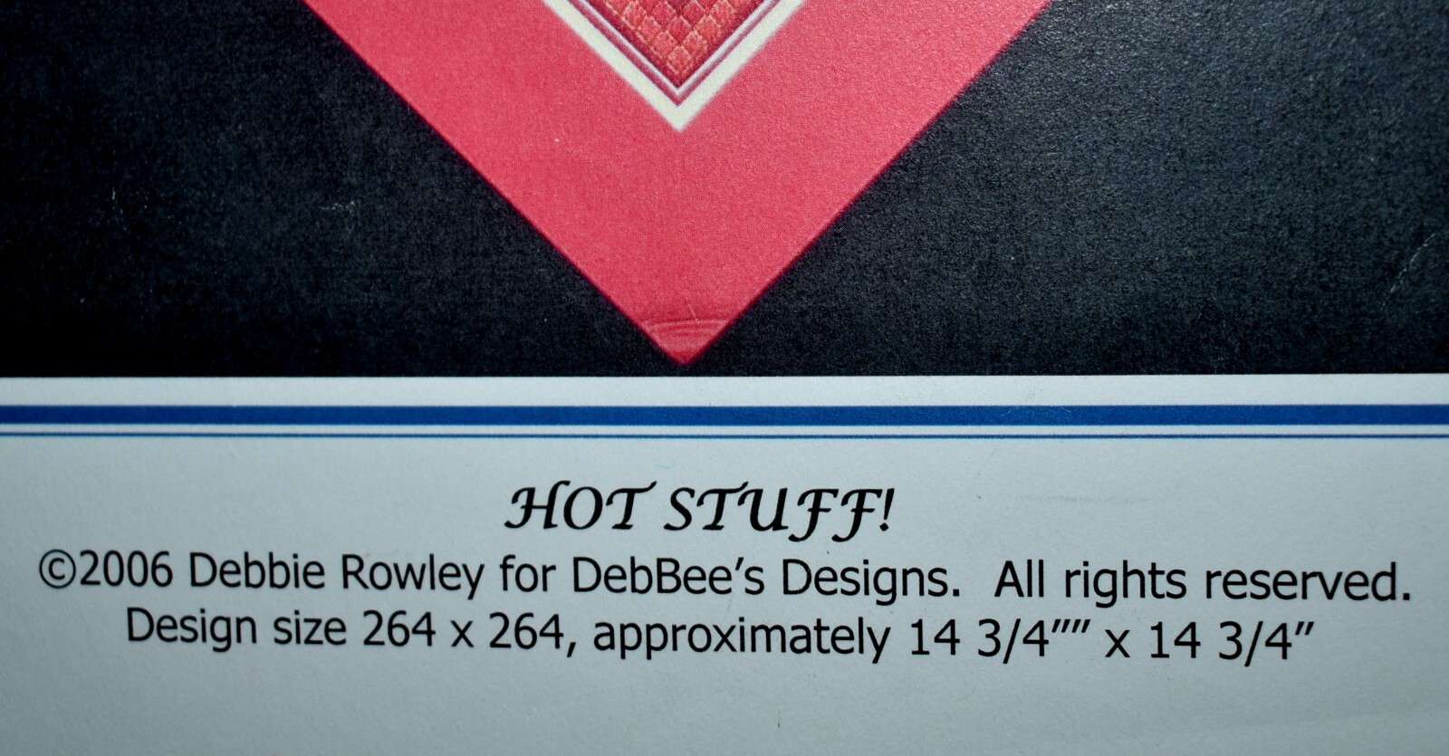 DebBee's Designs Debbee's Hot Stuff Counted Canvas Embroidery Needlecraft Chart