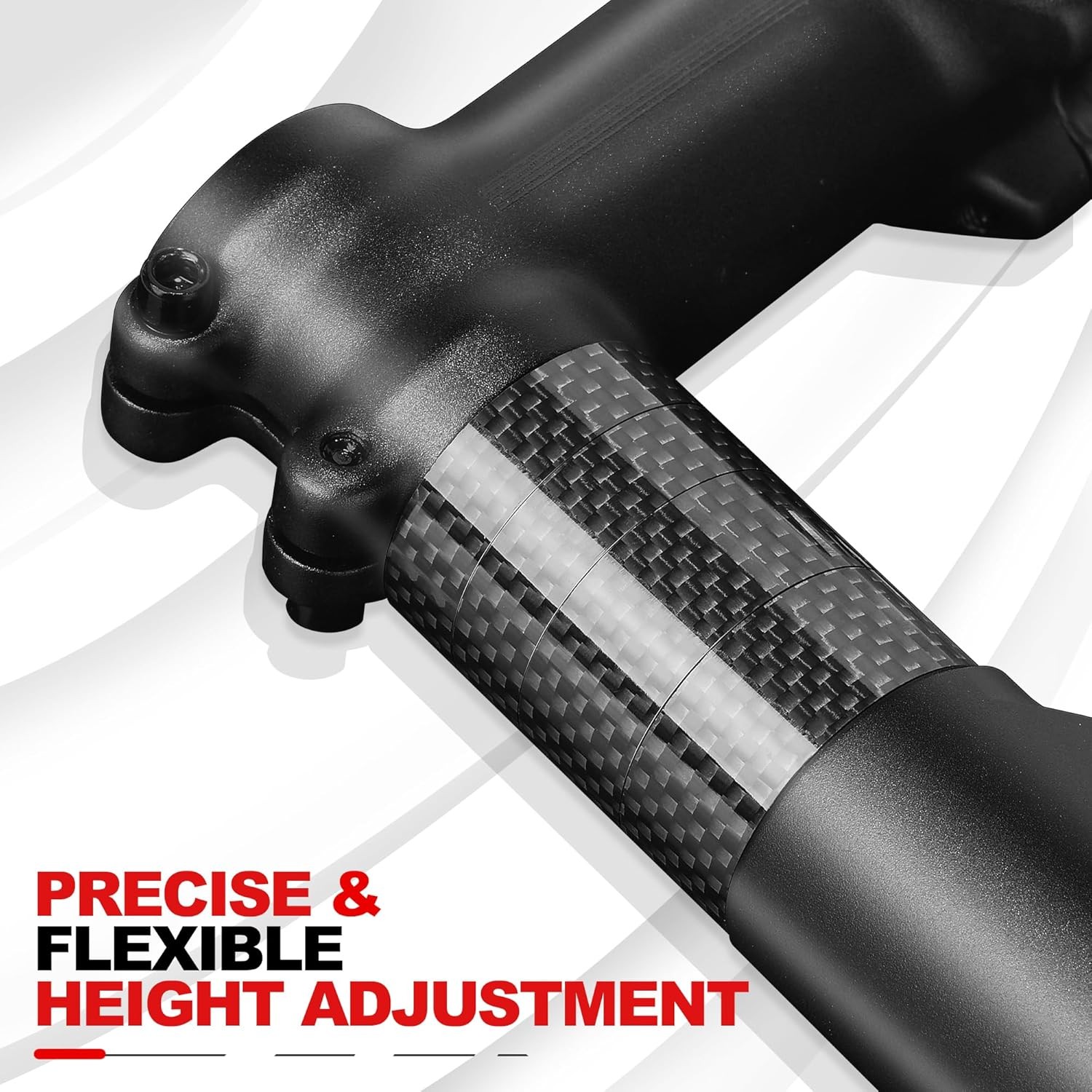 Bike Stem Spacers Carbon Fiber 12pcs Lightweight