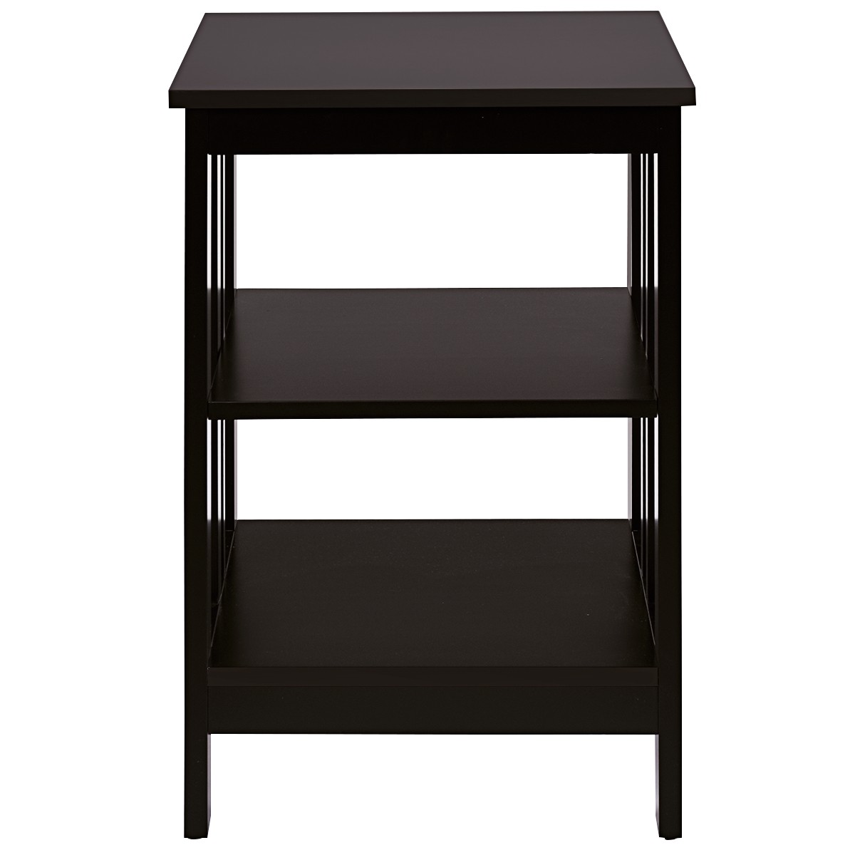 3-tier Side Table Nightstand Sofa End Table Storage Display Shelf Espresso