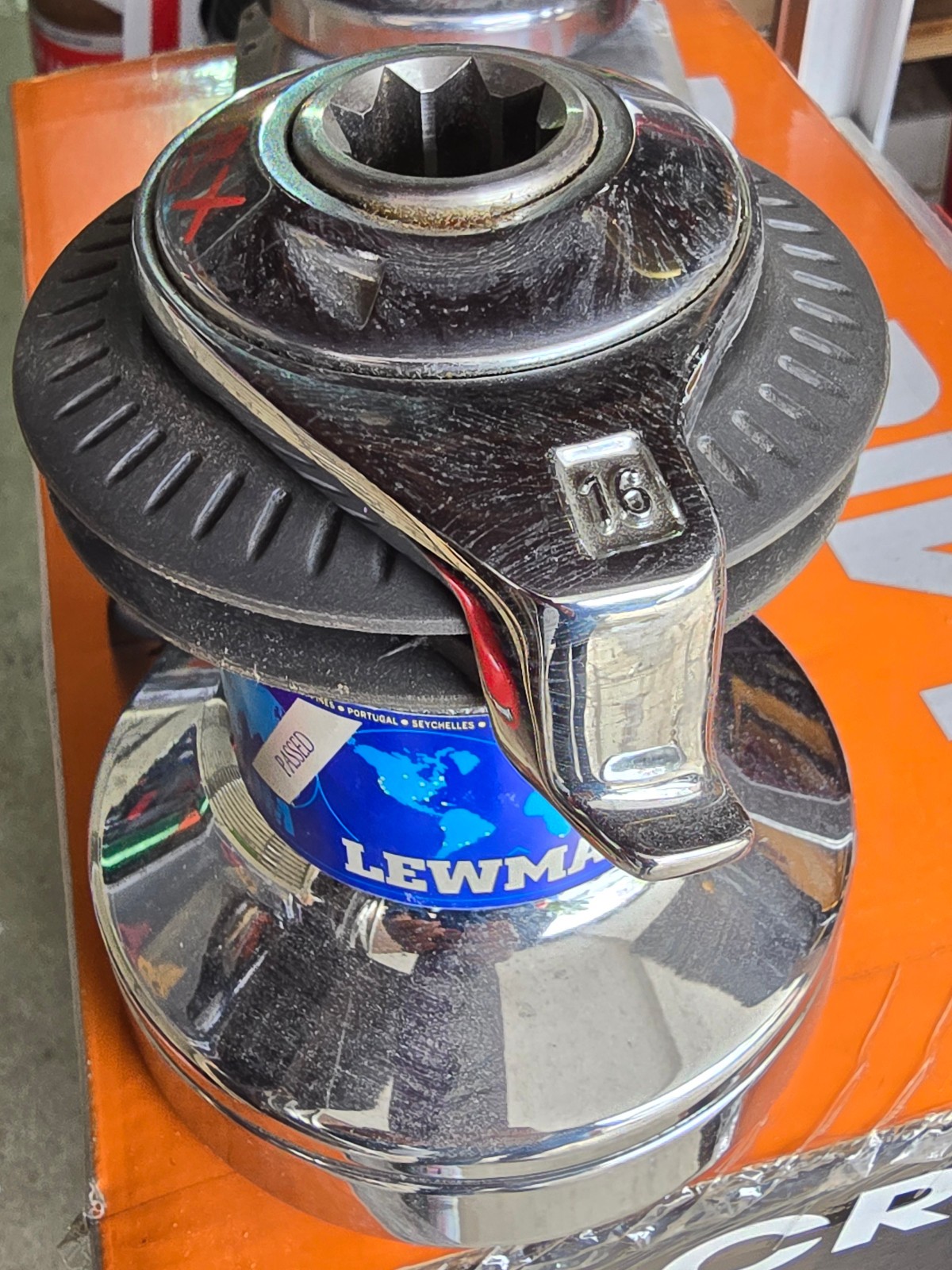 Lewmar Ocean Size 16 Self-Tailing Winch – Chrome – Never Used New